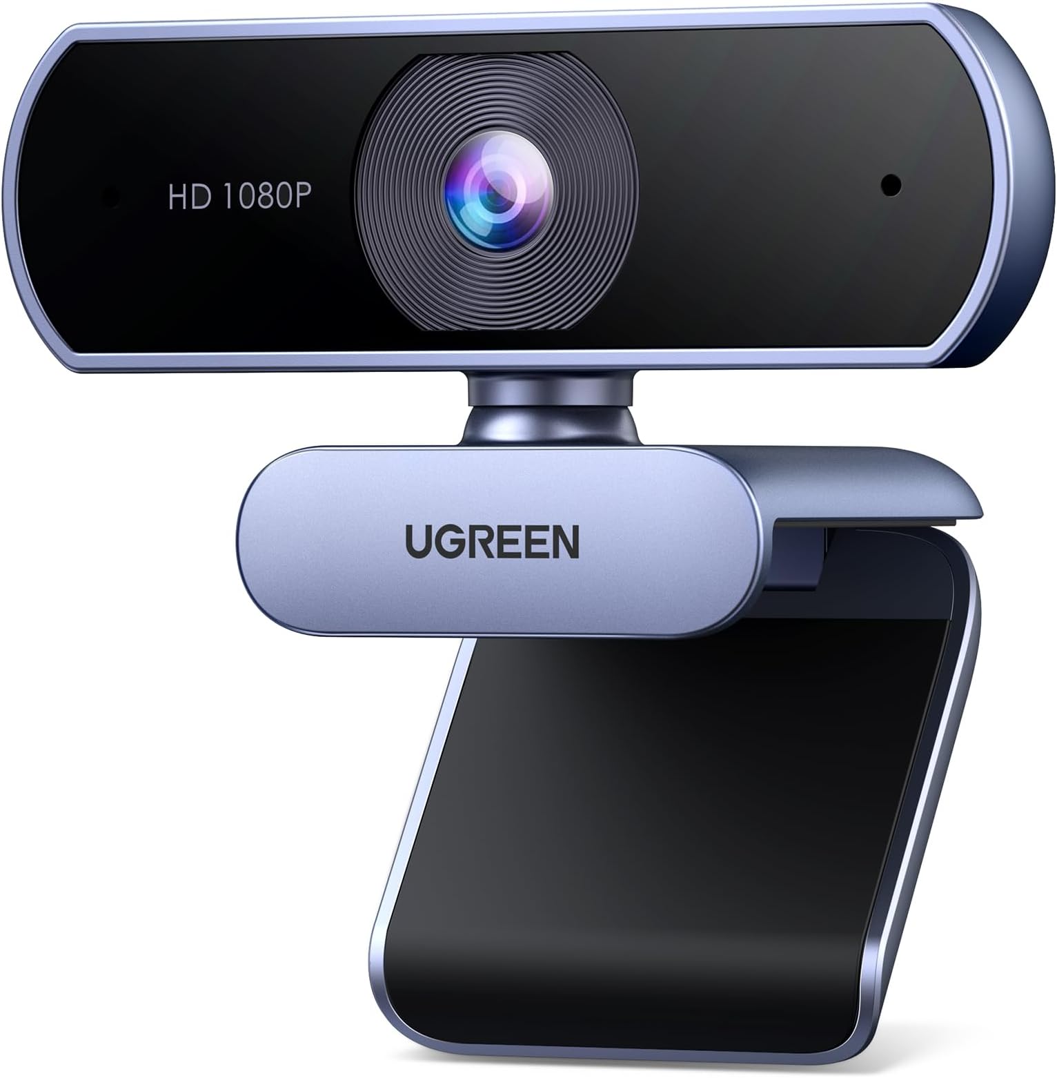 UGREEN Webcam for PC, Full HD 1080P/30fps Webcam for Laptop, Clear Stereo Audio Mics, Auto Light Correction, 85° View Web Cam USB Camera for Live Streaming, Video Calling, Conferences, Switch 2