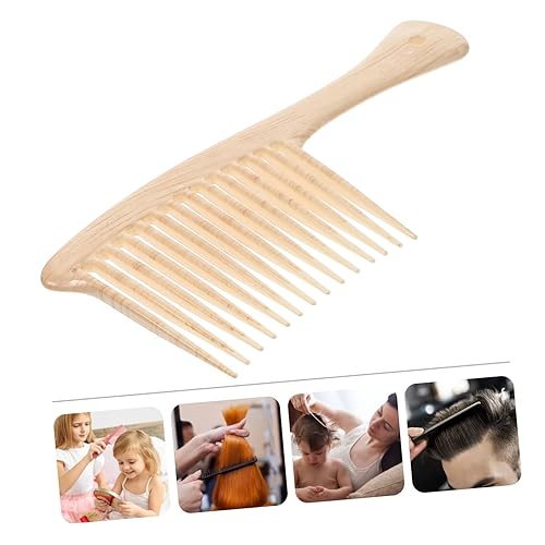 Miniatura 2 de Peine para el cabello antiestático Afro Barba Pick Peine de lavado de cabello Peine de dientes anchos Peines para barba Afro Peines de cola de rata