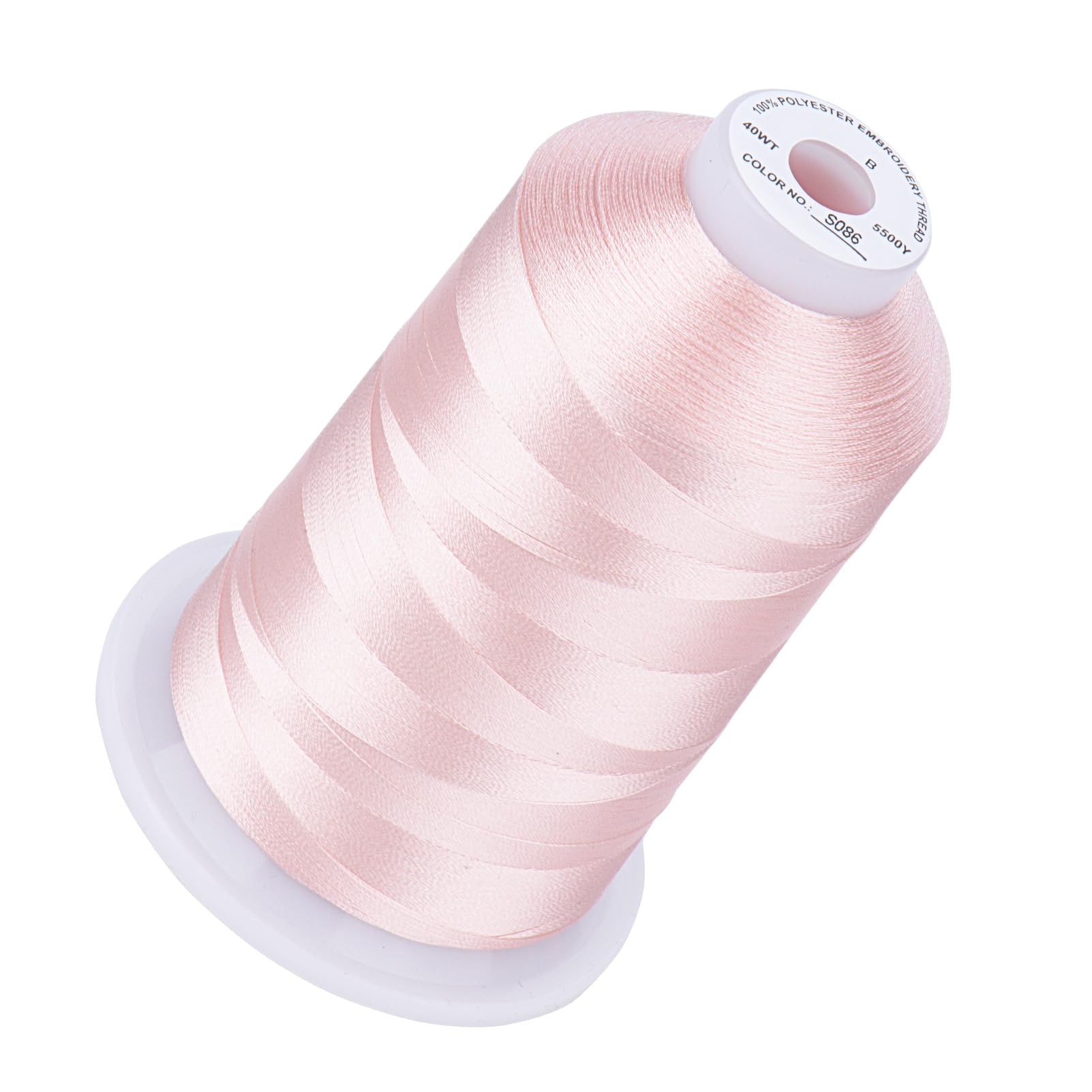 Amazon.com: Simthread Embroidery Thread Light Peach Pink S086 5500 ...