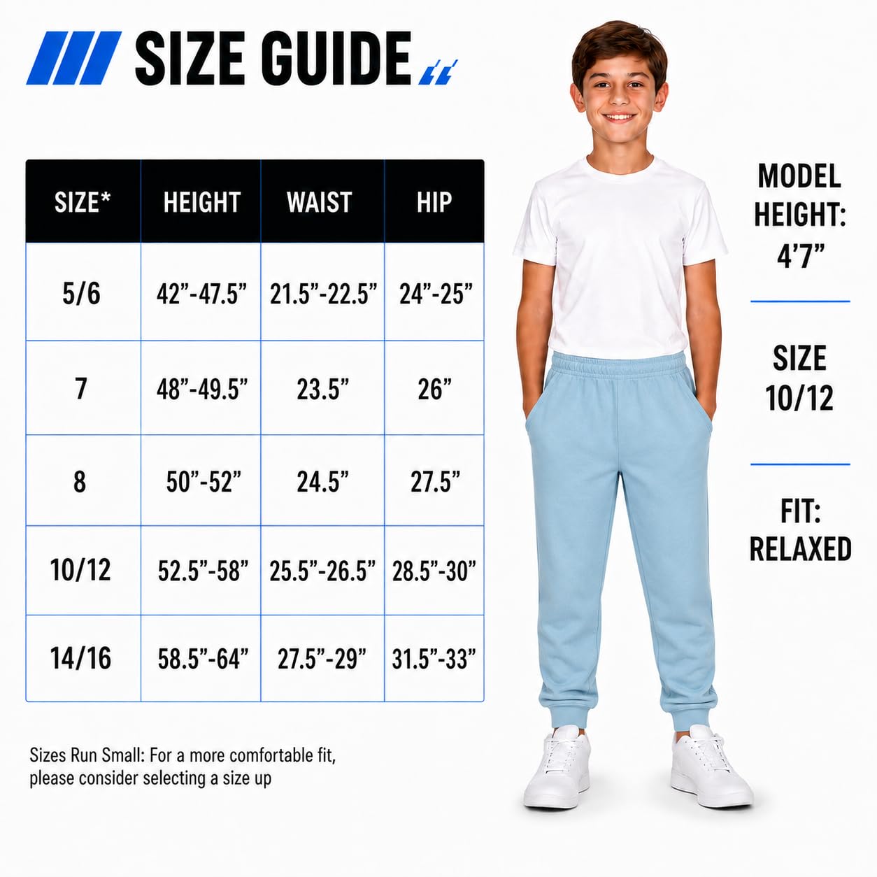 Coney Island Pantaloni della tuta per ragazzi, confezione da 4 pantaloni sportivi con tasca, morbidi pantaloni della tuta per ragazzi (taglie 38-48)