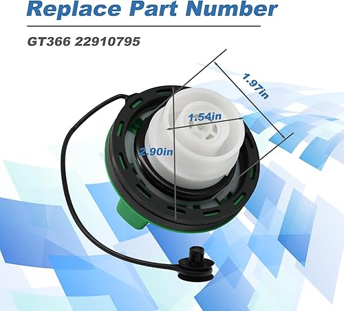 Miniatura 3 de Tapa de llenado de depósito de combustible compatible con Chevy Cruze Equinox Silverado 2500 HD 3500 HD Suburban 2500 3500 HD GMC Sierra 2500 HD