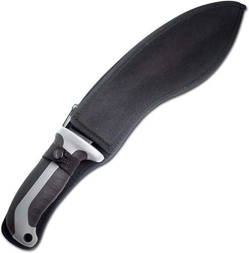 Miniatura 7 de Machete de ojo de serpiente con construcción resistente, mango ergonómico antideslizante y funda para cinturón para jardinería, gestión de tierras,