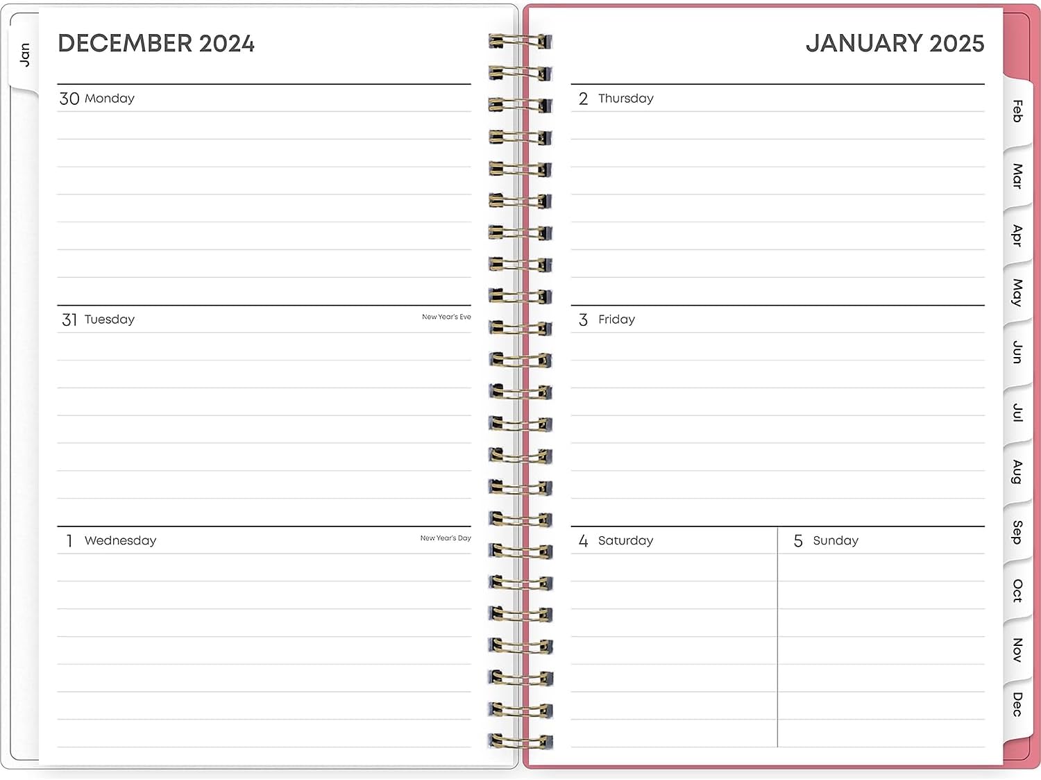 2025 Blue Sky Weekly/Monthly Planning Calendar, 5" x 8", Fly By Frosted, January To December