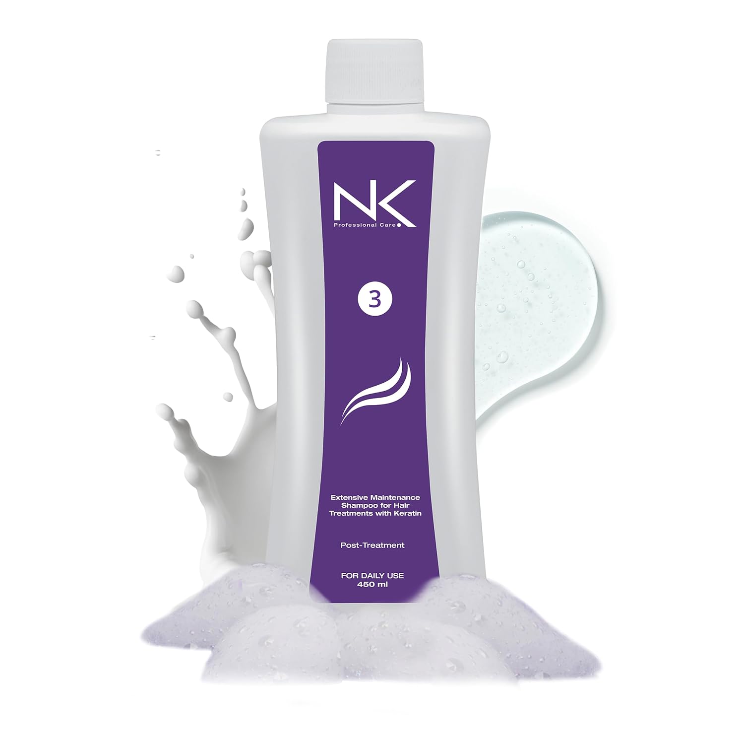 NK Professional Care Extensive Maintenance Shampoo Step 3 | For Hair Treatments with Keratin | NK Shampoo Post Treatment | Salt-free shampoo | 950ml | 32 Oz