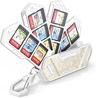 Vista 9 de Mumba 12 Game Card Case Holder for Nintendo Switch Game Cards, Portable and Exquisite Protective Hard Shell with 4 Layer Rotatable Holder for