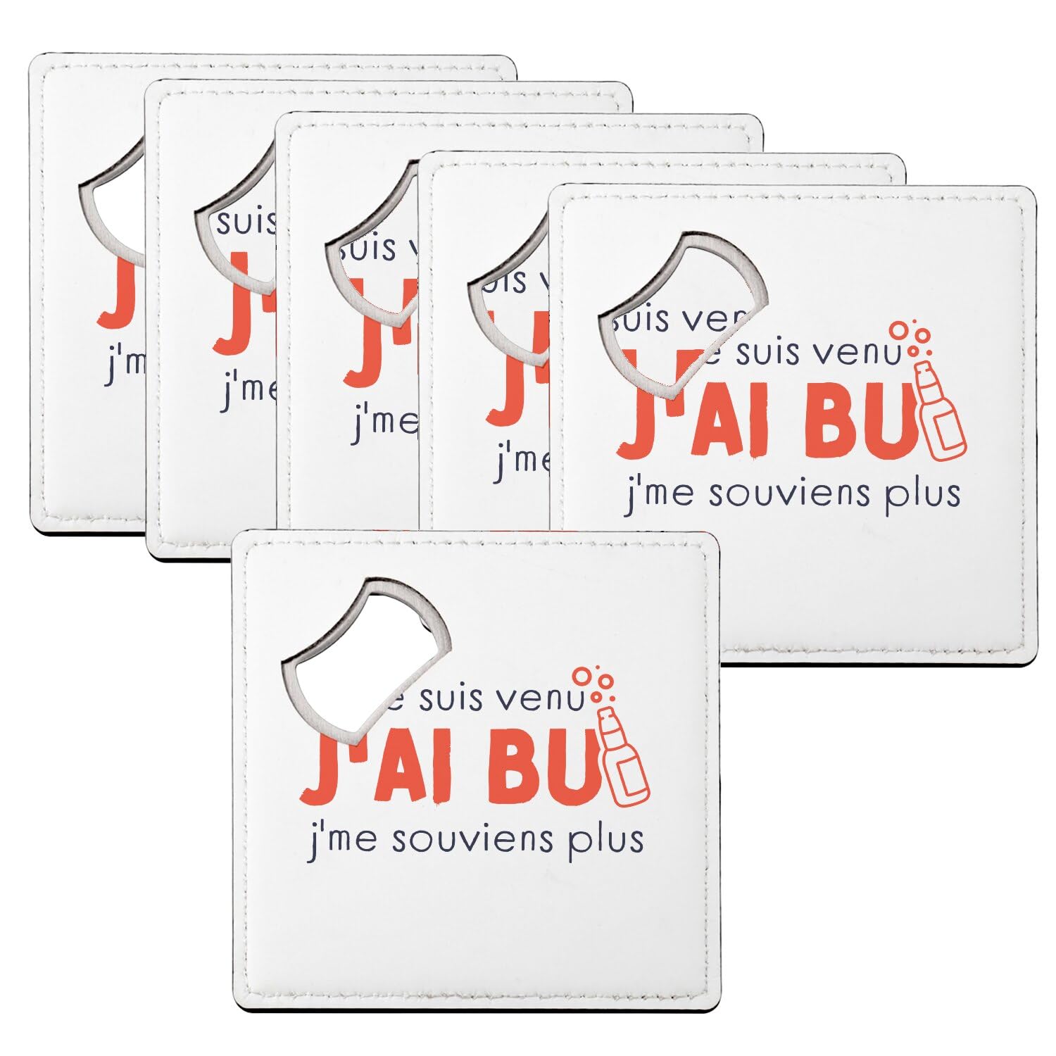 Sous verre décapsuleur protège table et ouvre bouteille humour soirée