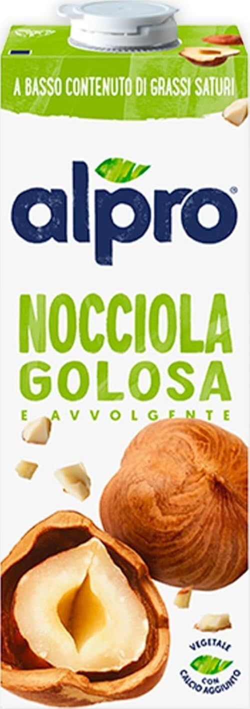 Alpro Hazelnut Drink, Plant-Based Long Life Dairy Free Lactose Free, 1L