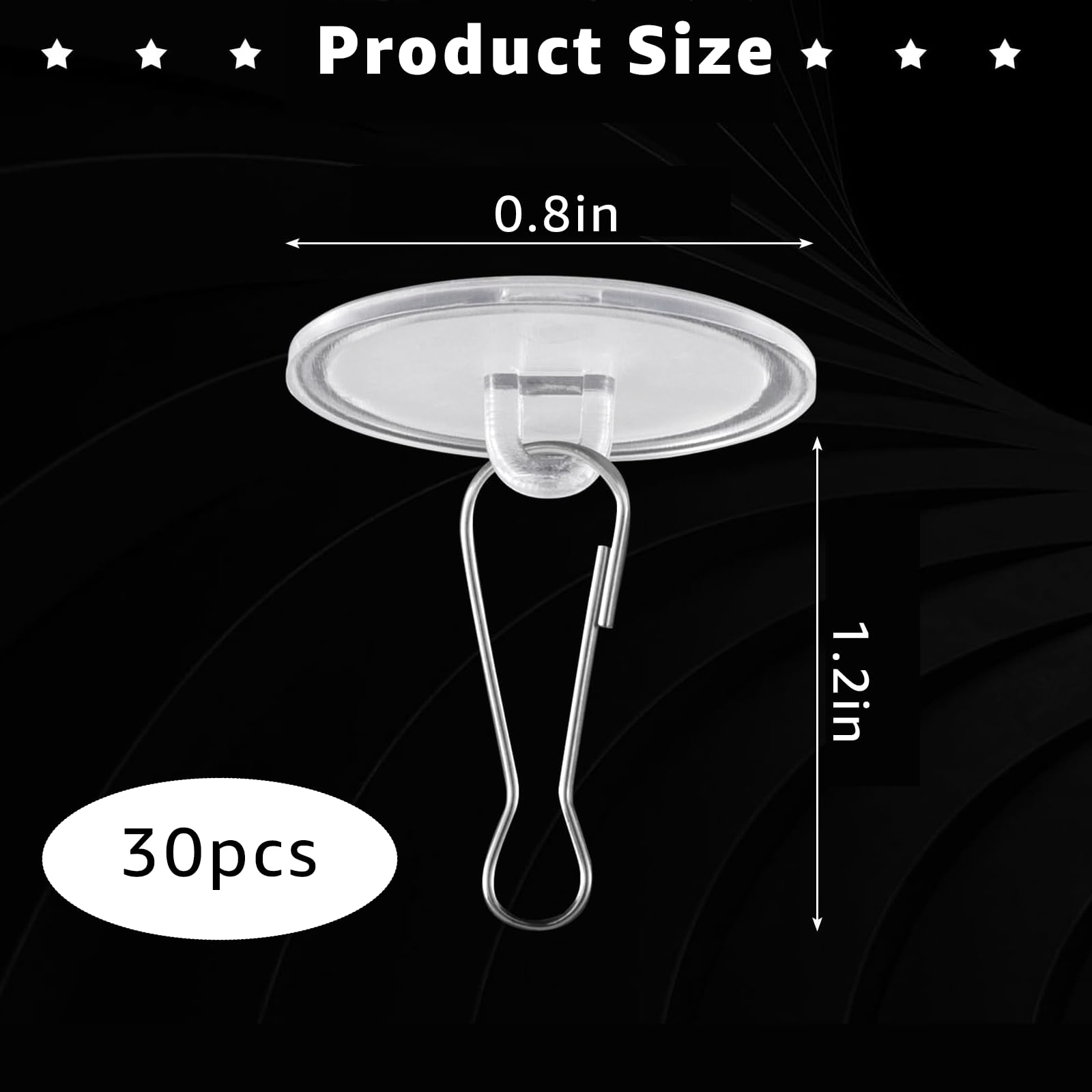 LILYES Techo Transparente 10/30/50Pcs Fuerte Gancho Colgante Autoadhesivo Almacenamiento De La Pared | México