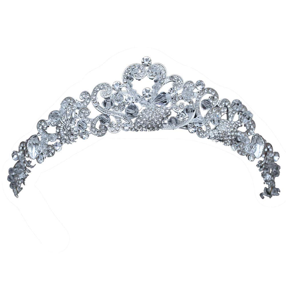 Tiara Ruinuo 316L'Alliage Coiffe La Couronne Mignon Conque Argent Femme Simple Fashion Mariage Accessoires Cheveux Serre-Tête Vintage Cadeau Parti