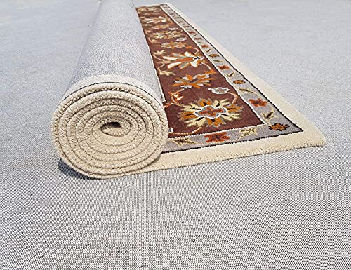 Image of Mordern Design Handmade Tufted Carpet Pure Woollen Export Quality Carpet for Living Room, Bedroom Hall [ Size 14 x 14 Square, Color Multi R5 ]