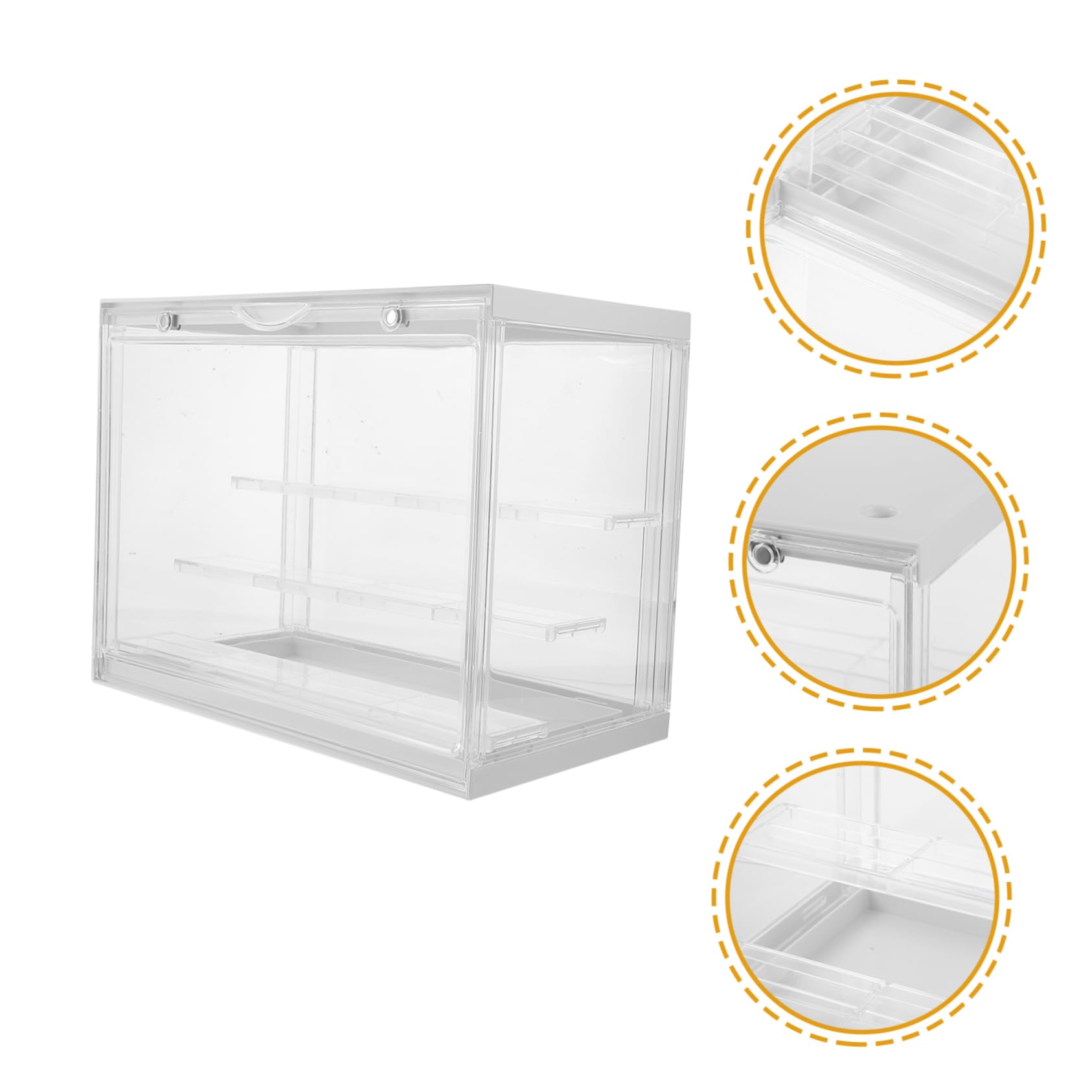 Caja de Exhibición para Figuras de 3 Capas en Abs Transparente