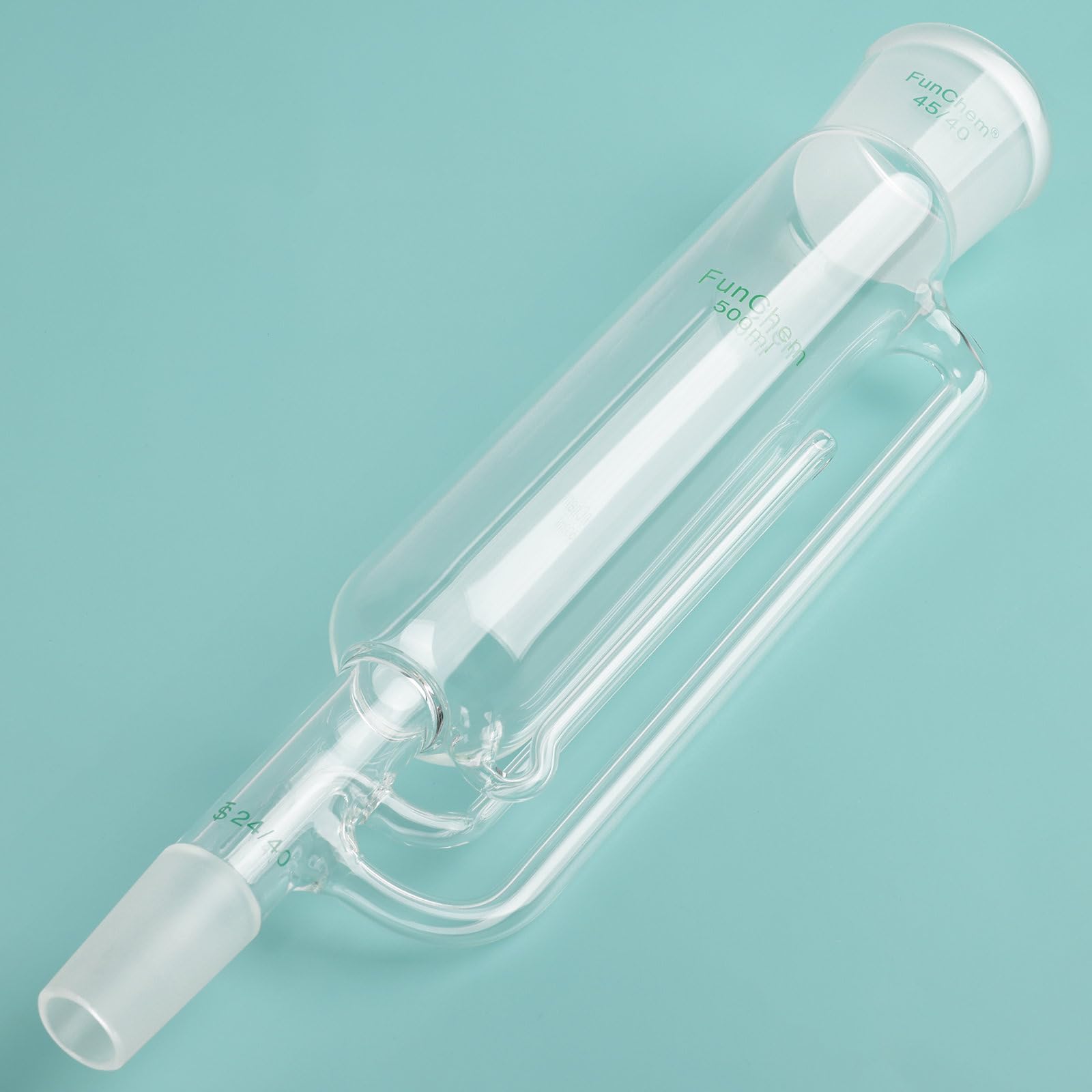 FunChem Estrattore Soxhlet, Apparecchio Soxhlet in Vetro Borosilicato A Parete Spessa con Giunti Standard Ground 45/40 E 24/40 per Riflusso Ed Estrazione in Laboratorio