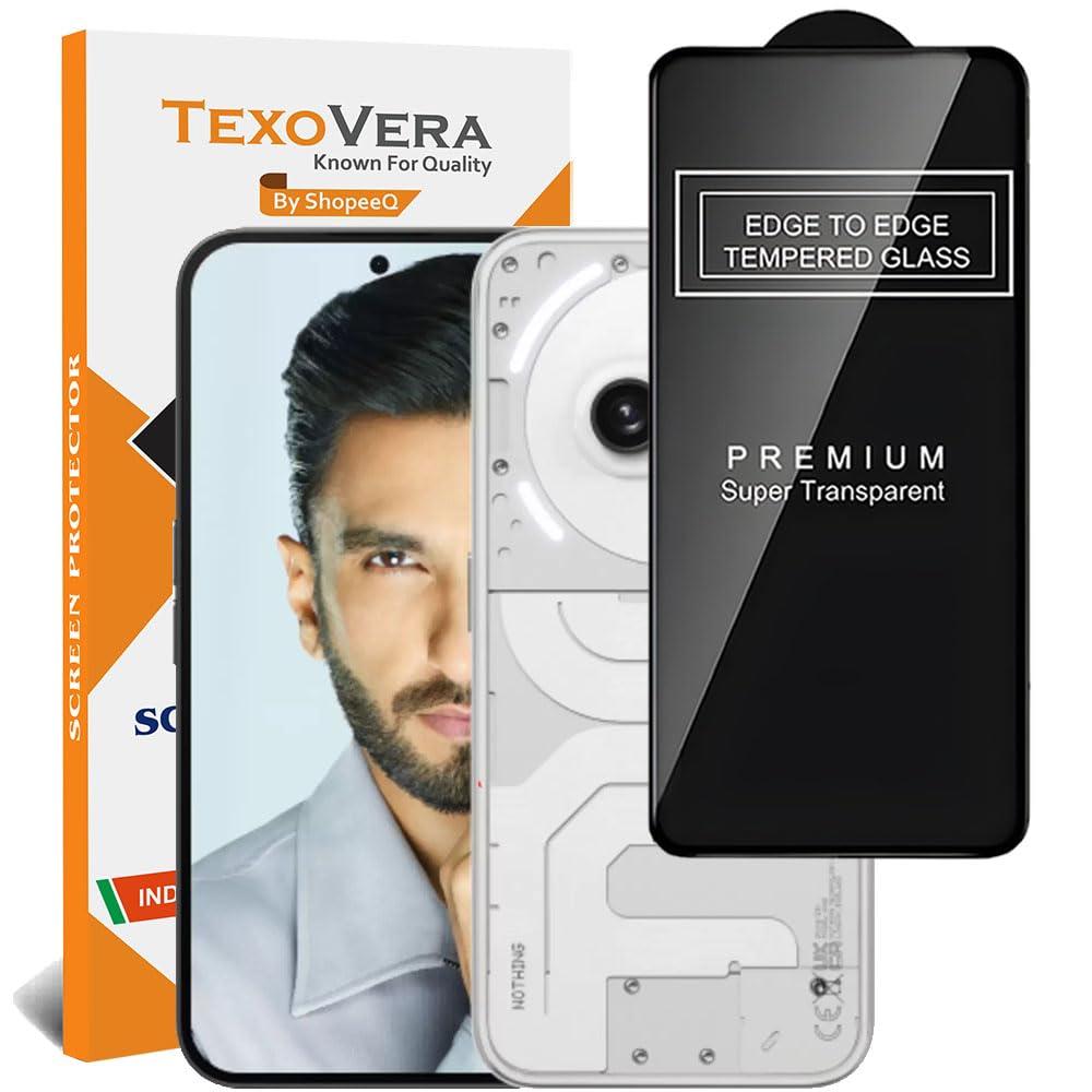 TexoVera Tempered Glass Screen Guard Compatible for Nothing Phone 2A with Edge to Edge Coverage and Easy Installation Kit, Pack of 1 (B0CZJLG8DB) Amazon Price History, Amazon Price Tracker