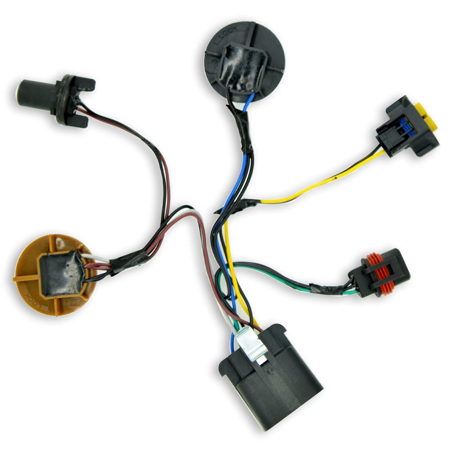 2pcs Headlight Headlamp Wiring Harness Compatible with 2007-2014 Chevy Tahoe Suburban Avalanche Compatible with GM SUV Replace 15950809 15782377