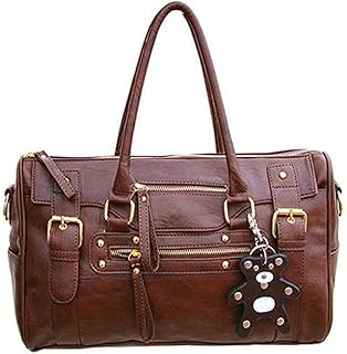 Women Retro Handbags and Purses PU Top-handle Shoulder Bag Totes Satchels