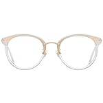 SOJOS Retro Round TR90 Blue Light Reading Glasses Womens Mens Readers Computer Glasses Eyewear Frame SJ9001, Clear Frame 1.75 x