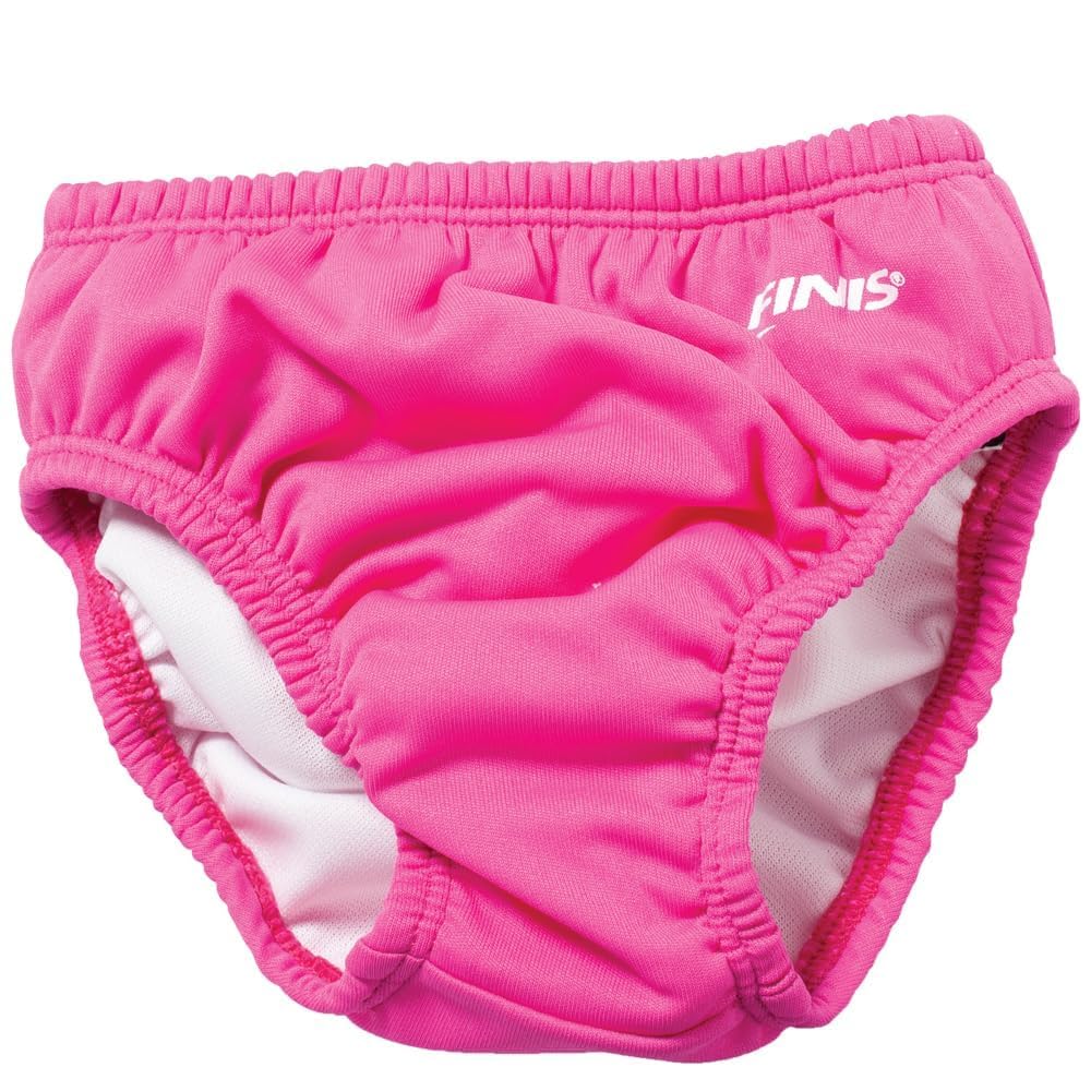 Photo 1 of FINIS Reusable Swim Diaper for Babies - Snap Closure - UPF 50 & Up Sun Protection - Leak-Resistant Fit - Pink - S