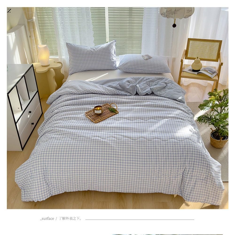 Copriletto Estivo Morbido e Confortevole, Stampa Digitale Bianca, 150x200cm, Rosa, Cotone, 100% Cotone, Adulti, Unisex, Tutte le Stagioni, Uso Domestico, Viaggio, Campeggio, Picnic