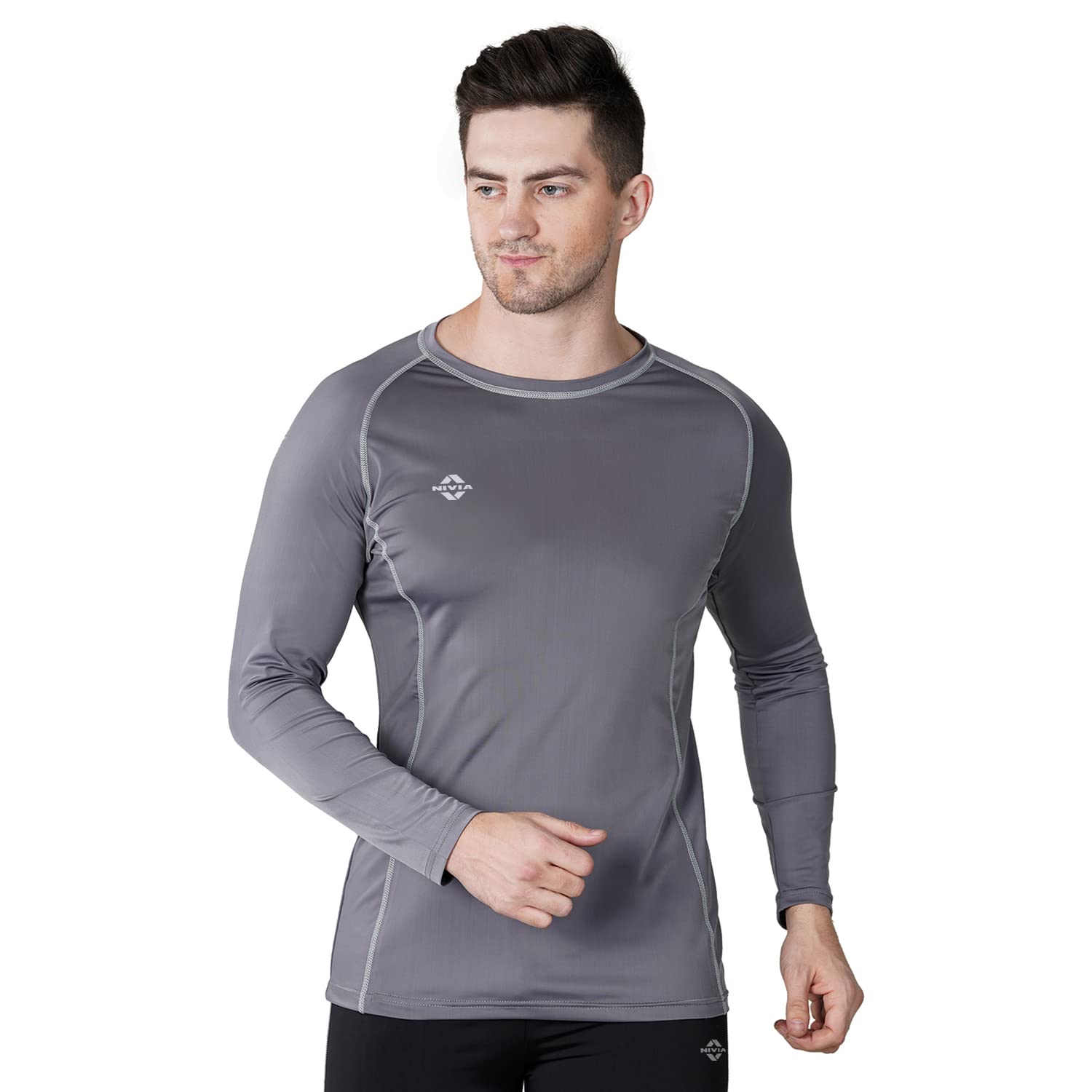 Compression Tee- Full Sleeve T-Shirt for Men/Gym and Sports Wear/Comfortable Durable Fabric/Skinny Body Fit for Athletic Workout and Running-image-27