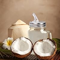 Vista 3 de Tarro con pico vertedor Mason Jar. Picos vertedores de flujo libre para tarro Mason Jar, tarro Mason para pico de boca regular tamaño 70mm