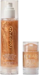Sun Shield Body Glow Broad Spectrum SPF 30 In Golden Amber & Sun Shield On-The-Glow Sheer Sunscreen Stick SPF 40