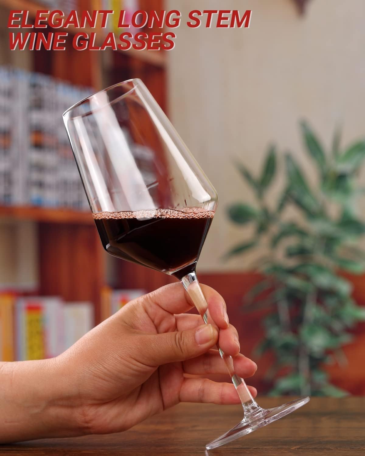 Italian Wine Glasses - Set of 6 Premium Crystal -8 Italian Wine Glasses - Set of 6 Premium Crystal -8