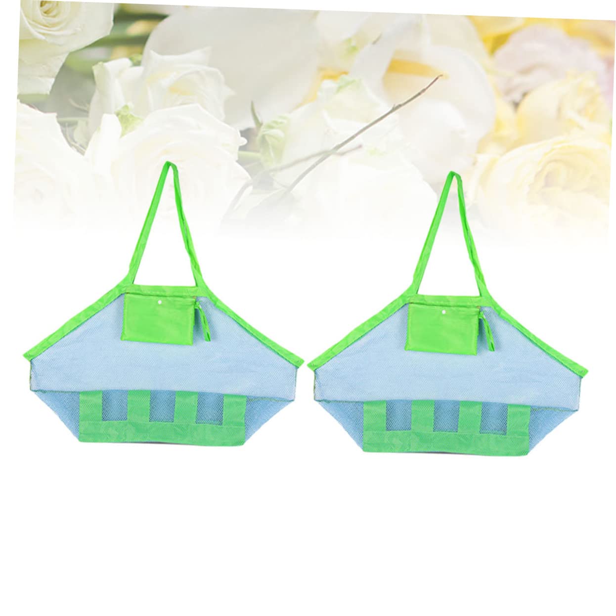TOYANDONA 6pièces De Rangement Maille Légers Pour Jouets De Plage Poche De Sable Pliable Accessoires De Plage