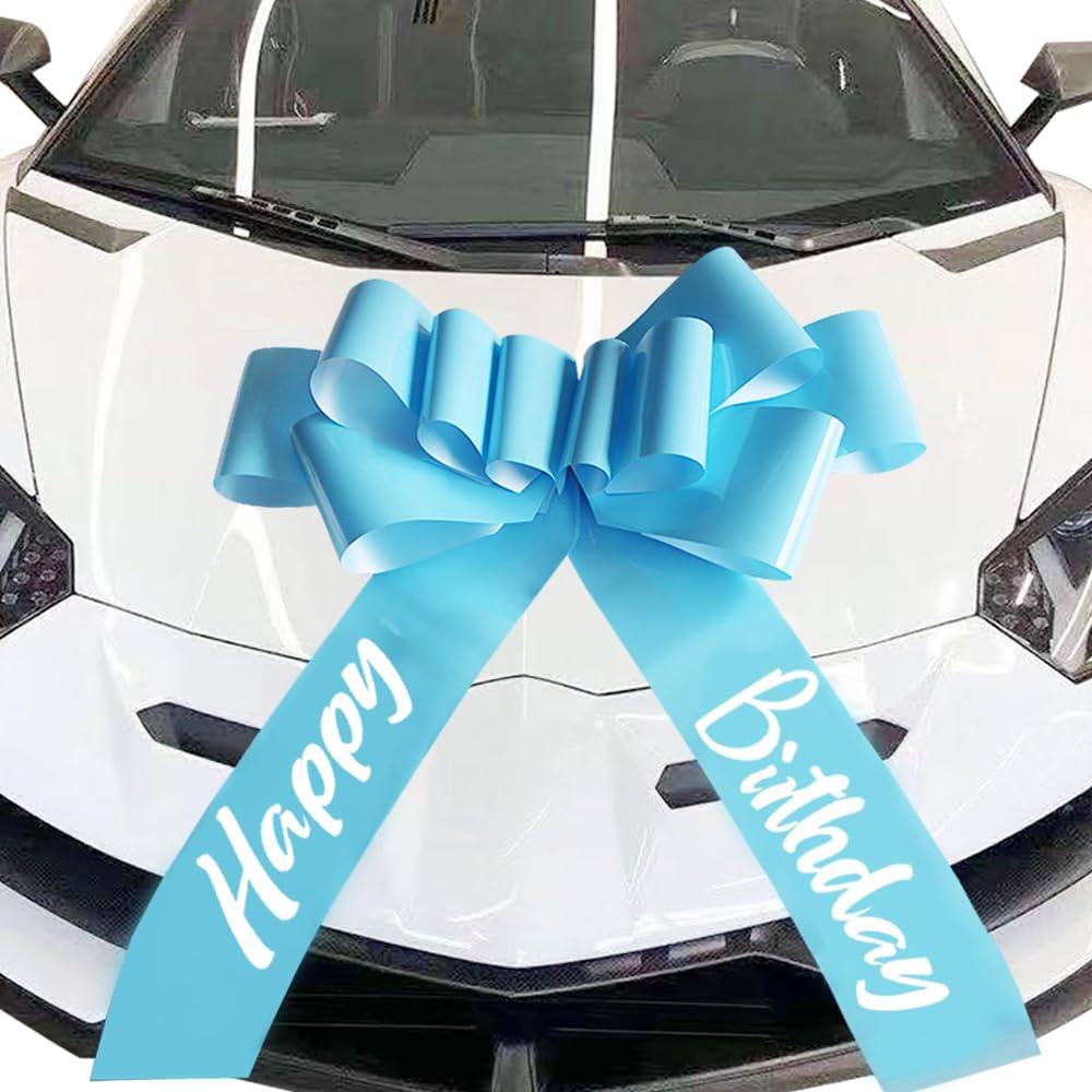 Happy Birthday Car Bow,30 Inch Big Car Bow for car,New House,Birthday Gift,Birthday Party and Other Gifts and Scene Decoration — image 1