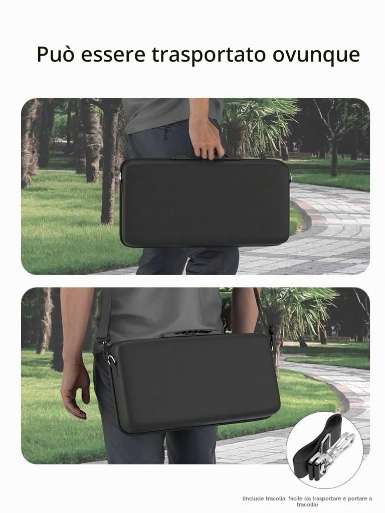 Custodia per proiettore XGIMI MOGO 3 Pro e Powerbase, custodia rigida portatile in EVA si adatta perfettamente a MOGO 3 Pro, accessori, antiurto, impermeabile, a prova di caduta