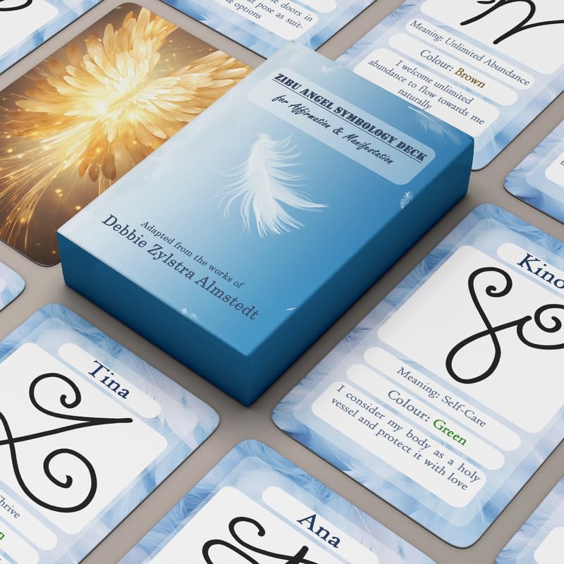 Cardzz Solution - Zibu Angel Symbology Deck | 88 Affirmation and