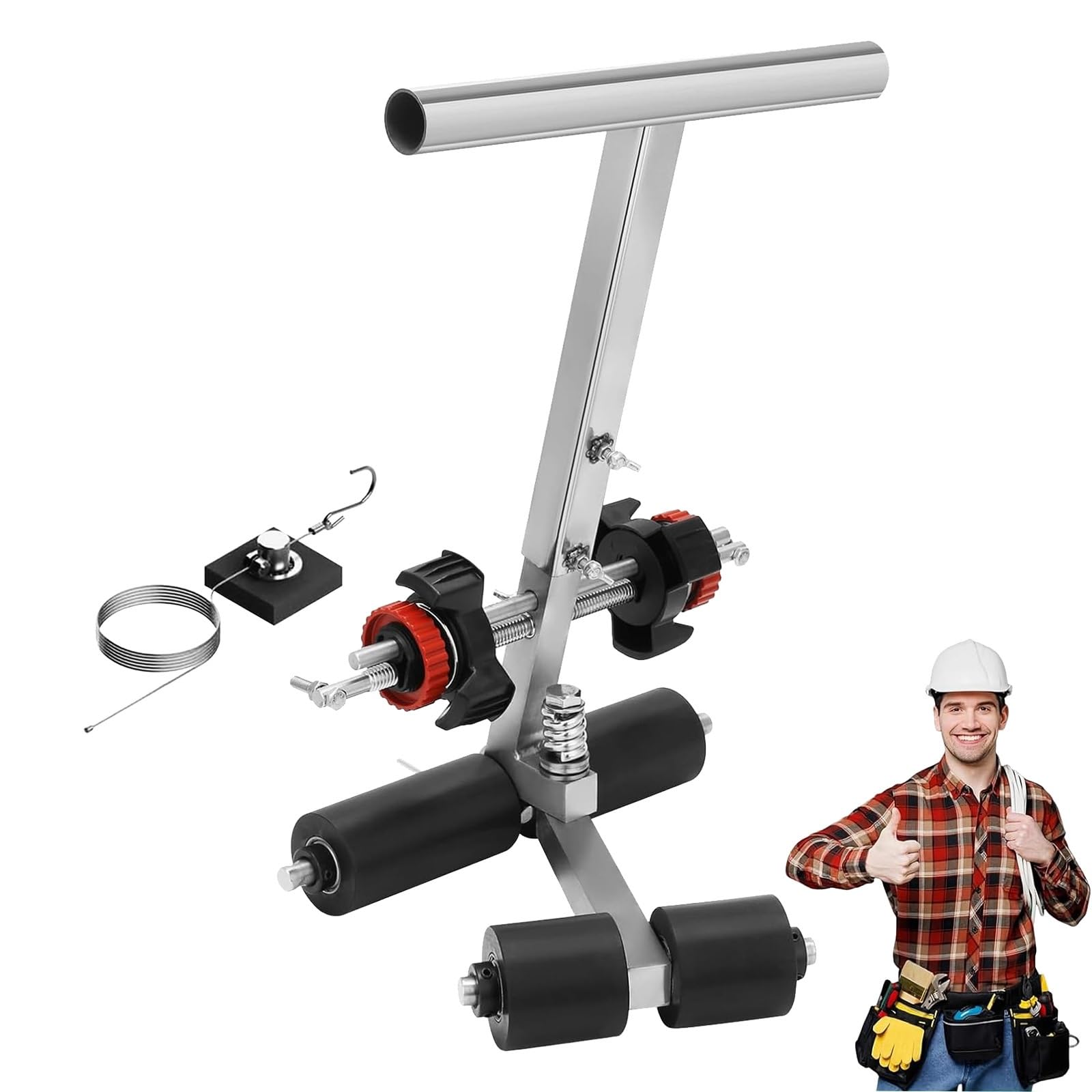 GLETSF Line Marking Machine for Sports Surfaces, Parking Lots, Warehouse Floors - Hand-Push Applicator with Durable Paint Tray,