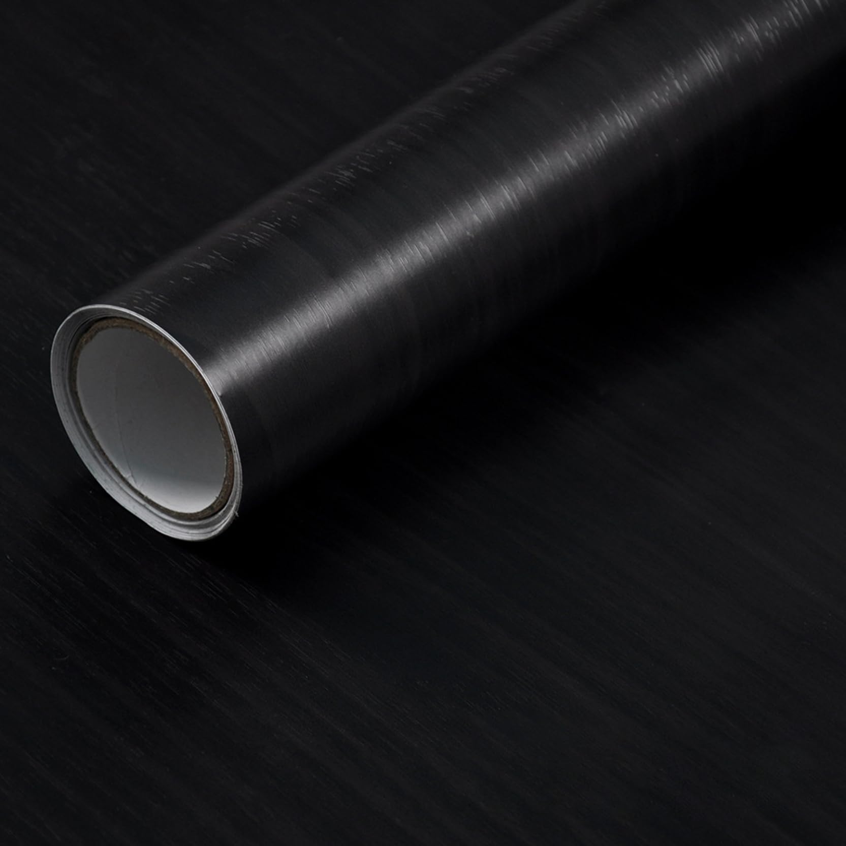 Papel pintado negro autoadhesivo 197x24 pulgadas de PVC impermeable efecto madera