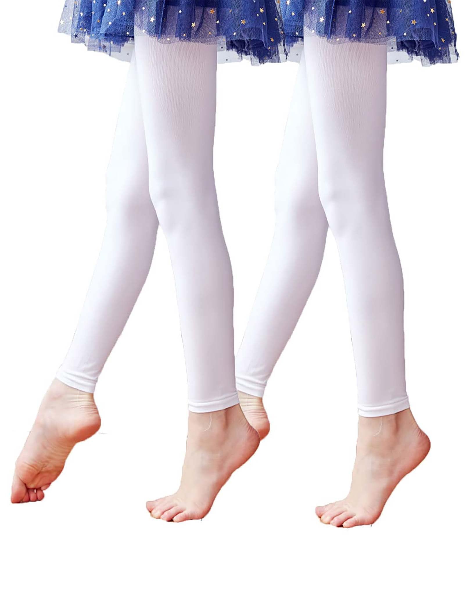 Daydance Girl's Women's Footless Tights for Dance, Balle, Gymnasics