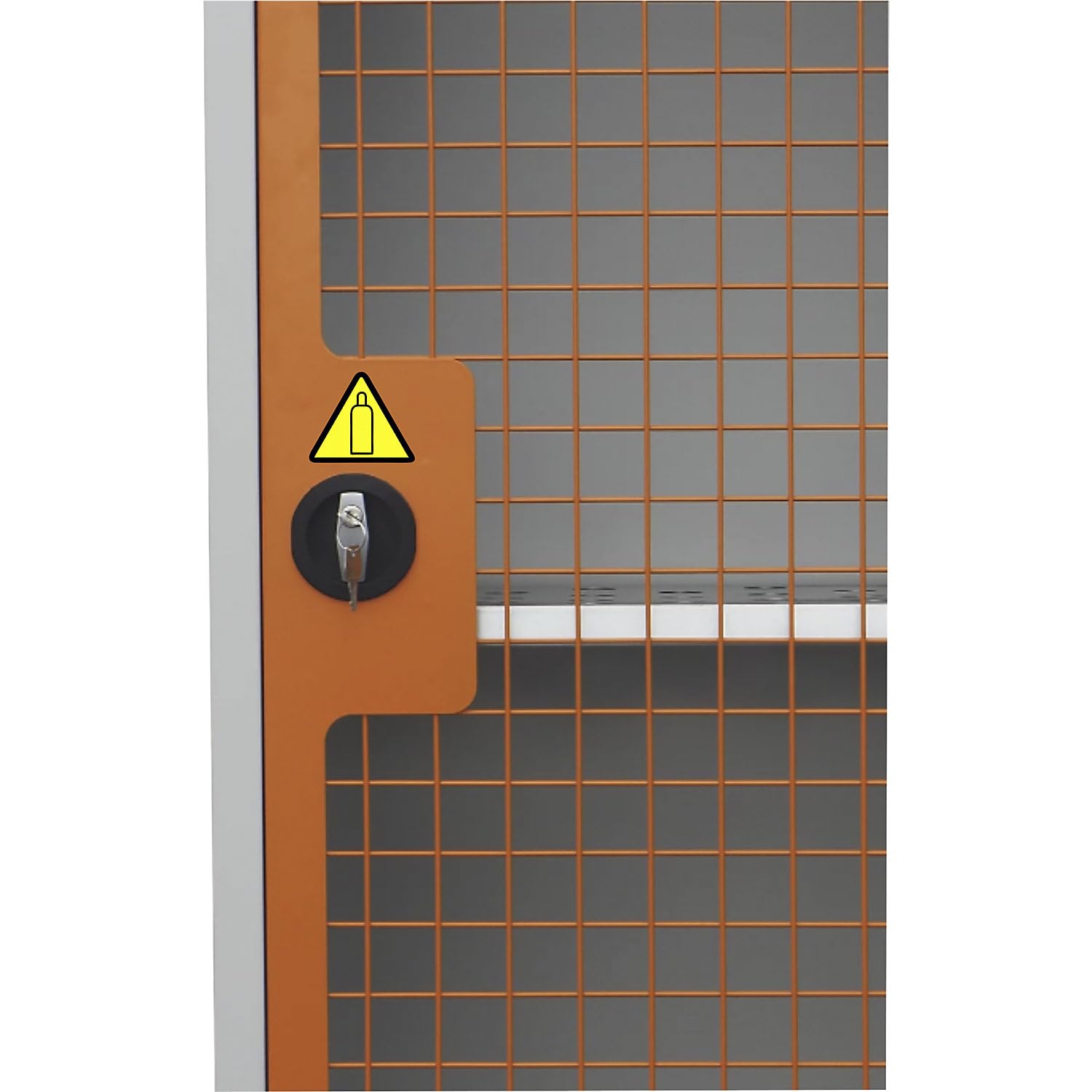 EUROKRAFT basic | Armadio per bombole di gas | a 1 anta | alt x largh x prof 1550 x 680 x 680 mm