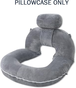 INSEN Reading Pillow Cover, Classic Grey (Upgrade-Grey)