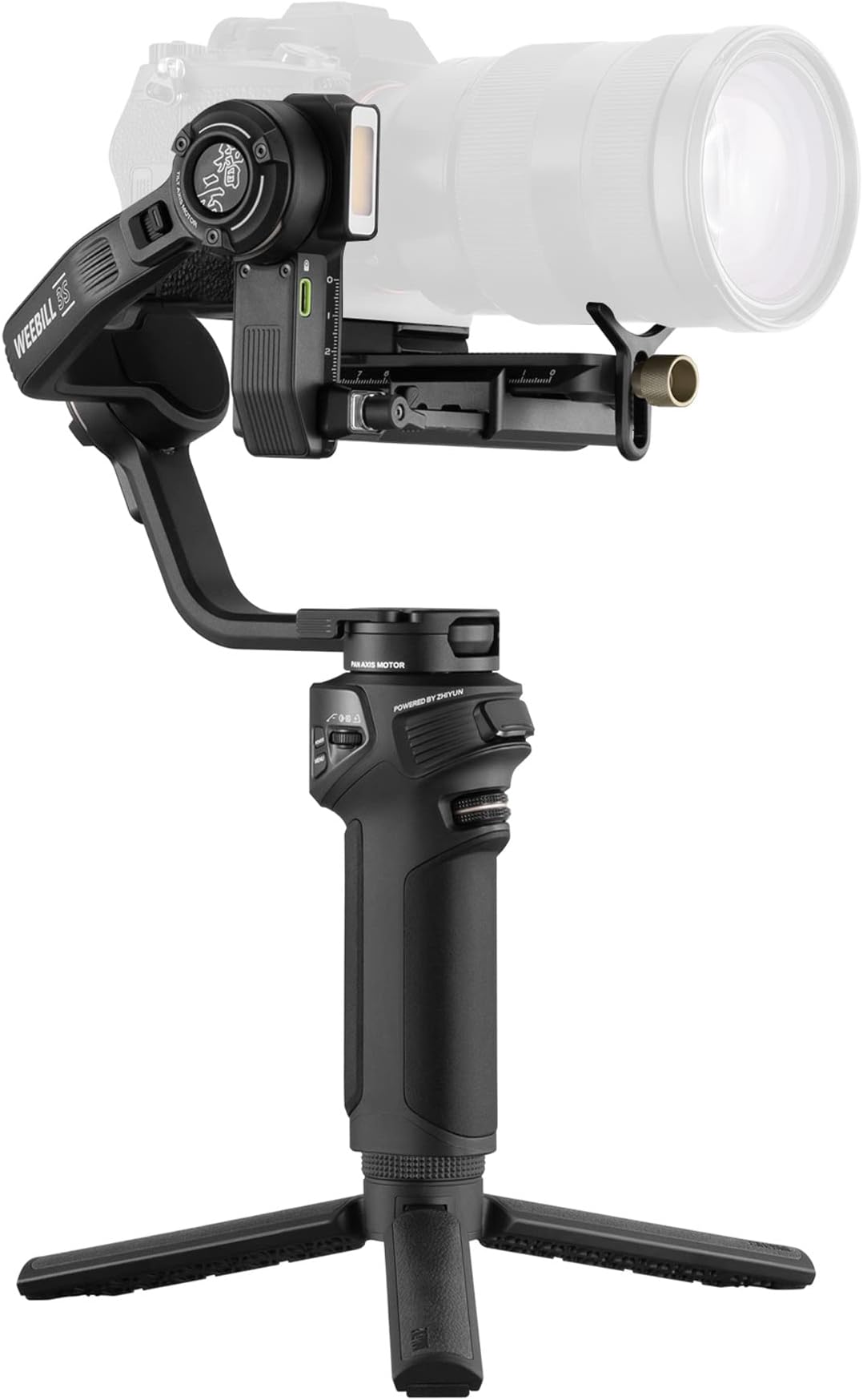 Weebill 3S 3-Axis Camera Gimbal Stabilizer with Built-in Fill Light & Bluetooth, Lightweight Handheld Gimbal for DSLR & Mirrorless Camera – Compatible with Sony, Canon, Nikon & Fujifilm Cameras