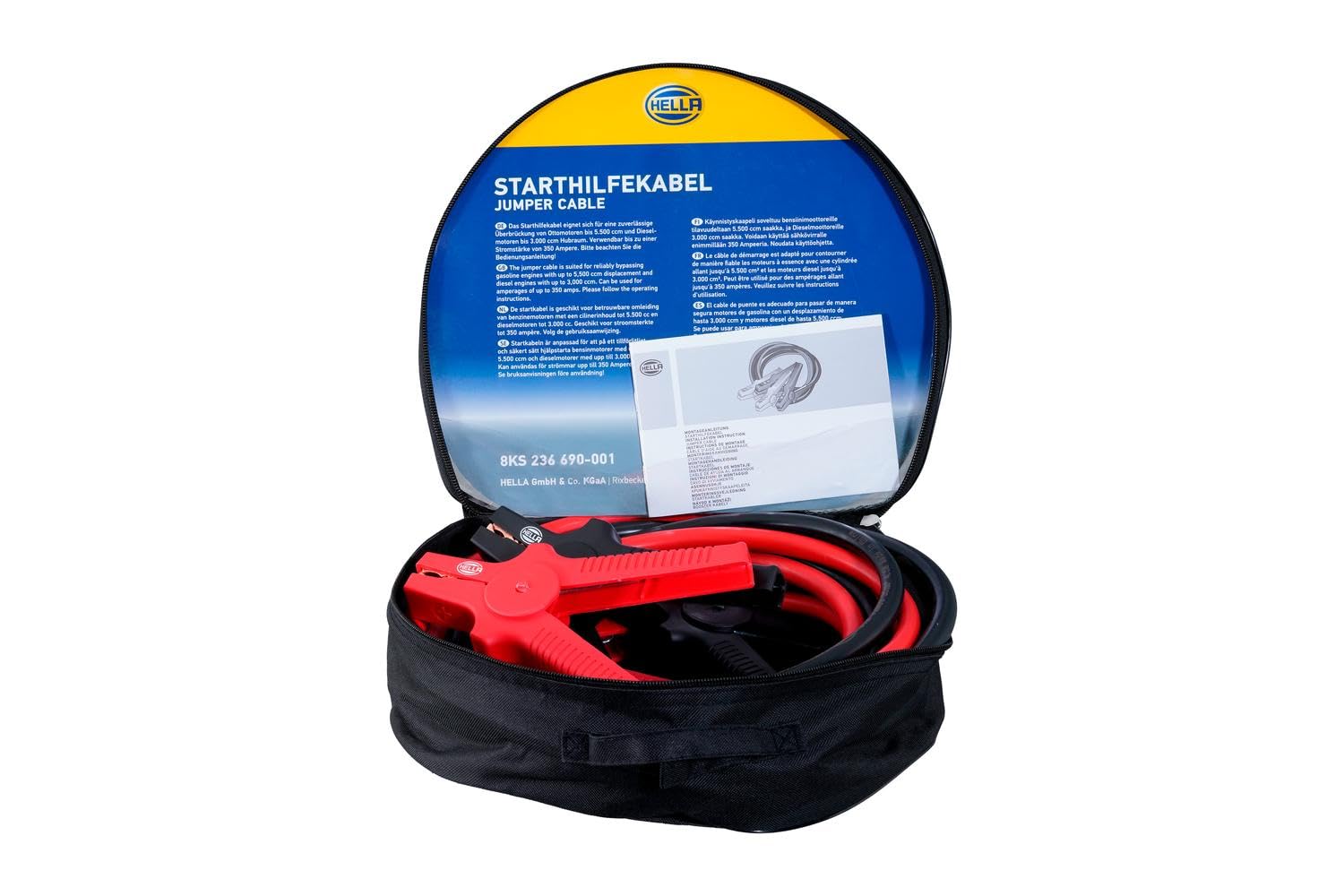 HELLA 8KS 236 690-001 Cable de empalme para arranque - 12/24V - 480A - Cable: 4.5m - sin protección contra sobretensiones