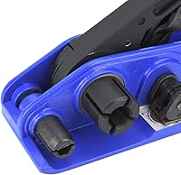 Vista 7 de ViaGasaFamido Tensor de flejado Correa manual de acero Tensor de mandíbulas Crimper Embalaje Kit de flejado para correas de plástico PET 0.3 ~ 0.039