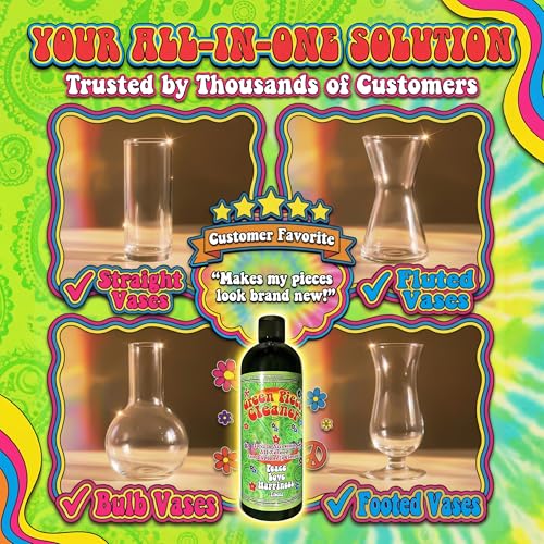 Image of Green Piece Glass Cleaner - 2 x 16 Oz - Purple Silicone Plug Set