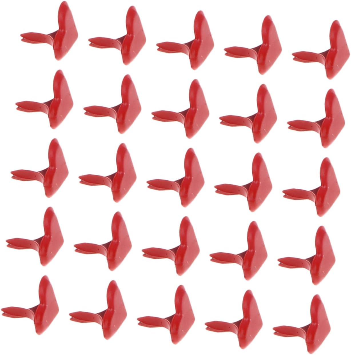 VINTORKY 500pcs Red Heart Shape Metal Brads 11mm Paper Fastener Clips for Scrapbooking Crafting DIY Projects