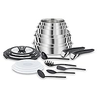 Lagostina Ingenio Inox Set di Pentole e Padelle in Acciaio Inox