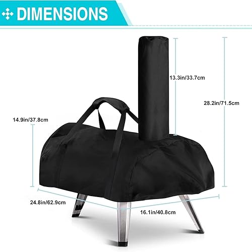 Miniatura 3 de Funda para horno de pizza para WOOCIT 12, impermeable, accesorios para horno de pizza para exteriores