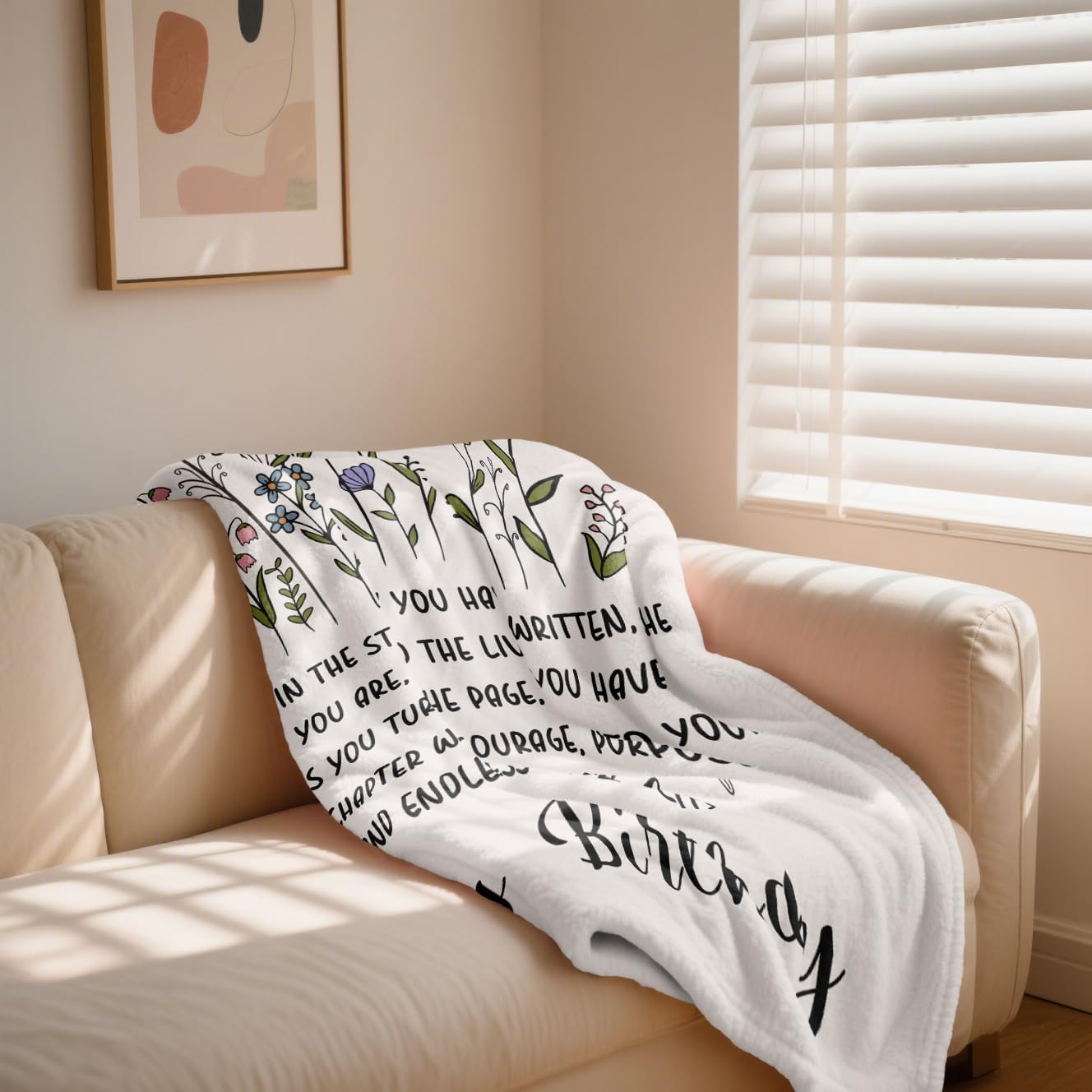 50th Birthday Gifts for Her, Chapter 50 Birthday Blanket, 50 Year Old Bday Gifts for Women, 1976 Birthday Decorations, Turning 50 Throw Blankets for Friend, Mom - 50'' x 60'' - Image 5