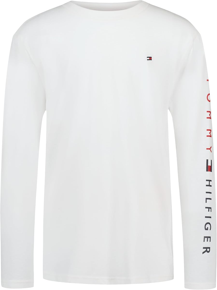 Tommy Hilfiger Boys' Long Sleeve Crew Neck T-Shirt
