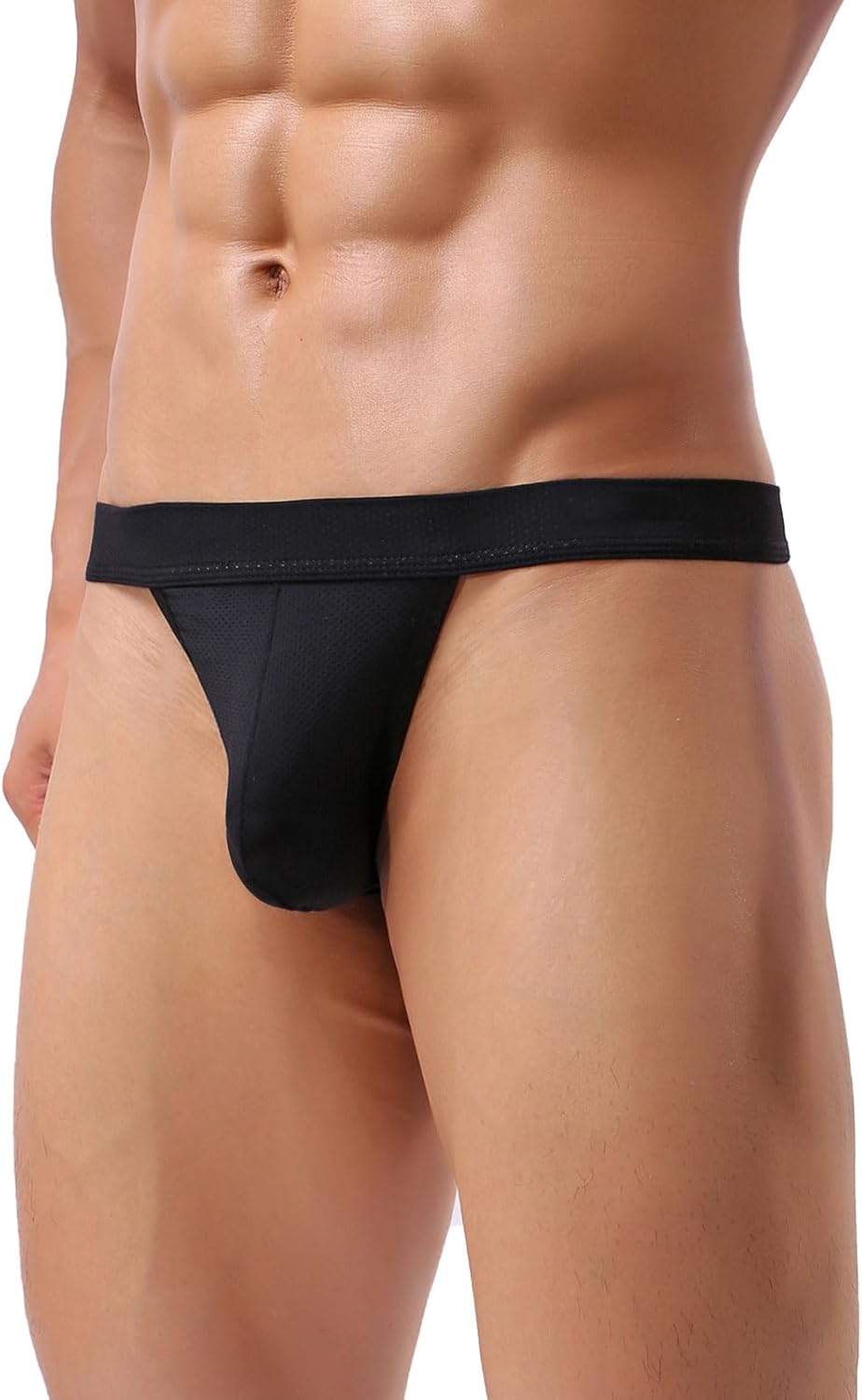 Summer Code Mens Micro Mesh Stretch Thong T-Back Sexy Underwear - Image 4