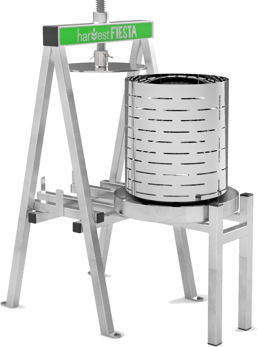 The Sausage Maker - Harvest Fiesta Stainless Steel 15 Liter Fruit and Wine Press