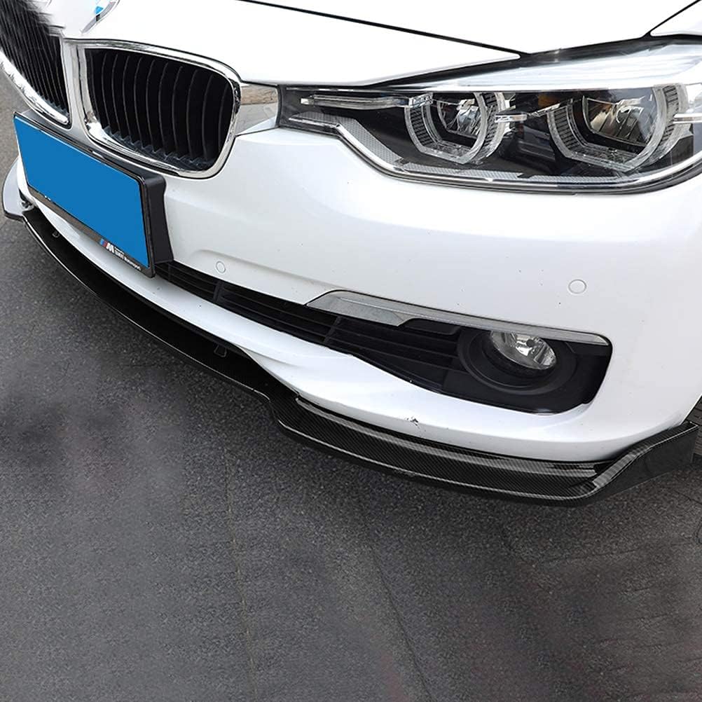 YOUNGERCAR Front Bumper Lip for 2013-2018 BMW 3 Series F30 F35 Base Bumper Front Lip ABS Carbon Fiber Coating Spoiler Splitter Base 320i 325i 328i 335i 340i