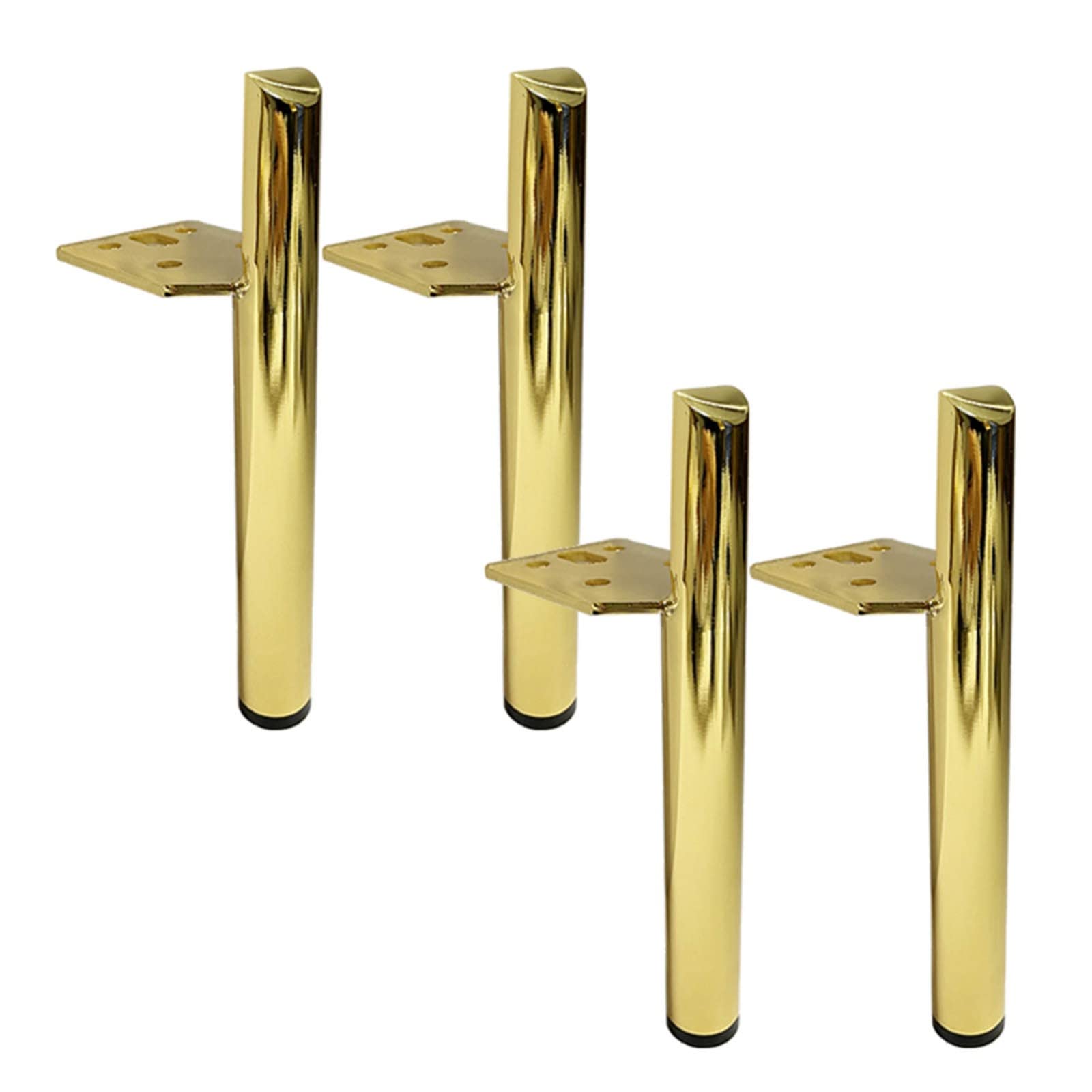 Patas de metal para muebles, paquete de 4 patas de sofá, patas de repuesto para escritorio, soporte de TV, mesita de noche, tocador, sofá, patas de armario de hierro, patas de muebles de baño (color