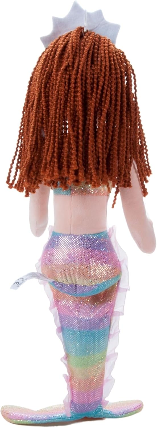 The Petting Zoo Mermaid Doll Plushie, Gifts for Girls, Ombrez Mermaid Stuffed Animals, Mermaid Plush Toy, Red Hair, 12 Inch