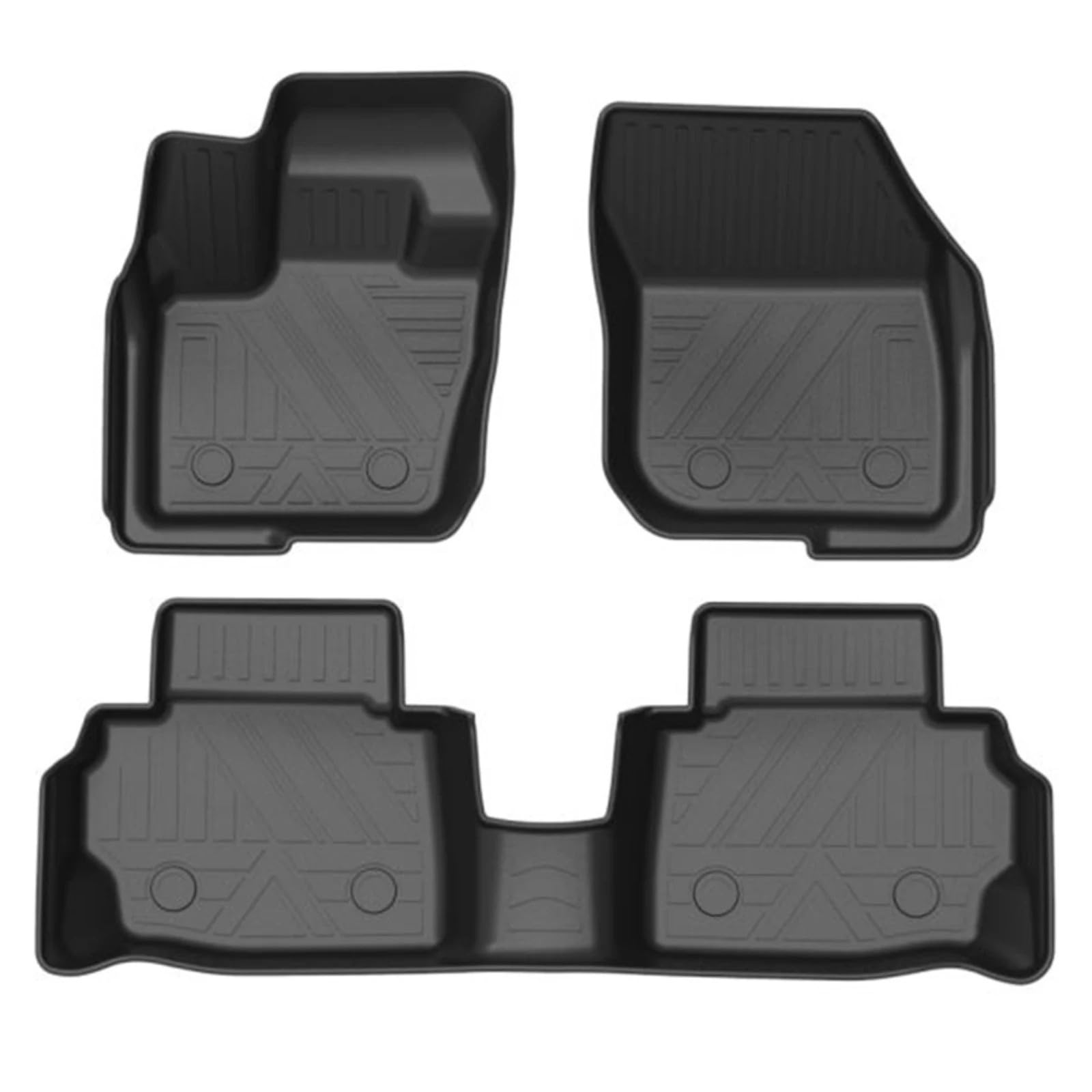 Gummifußmatten Für Ford Für Mondeo 2017–2021 3D-TPE